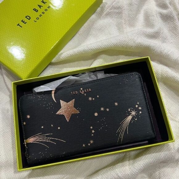 Ted Baker Handbags - Ted Baker London Palome Moonstone Zip Wallet Star Moon Celestial NEW